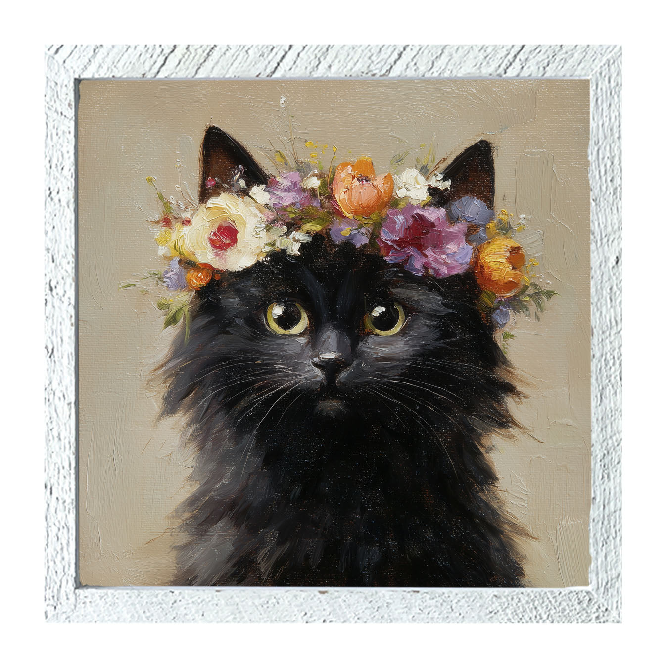 Spring Season Cat - Framed Art