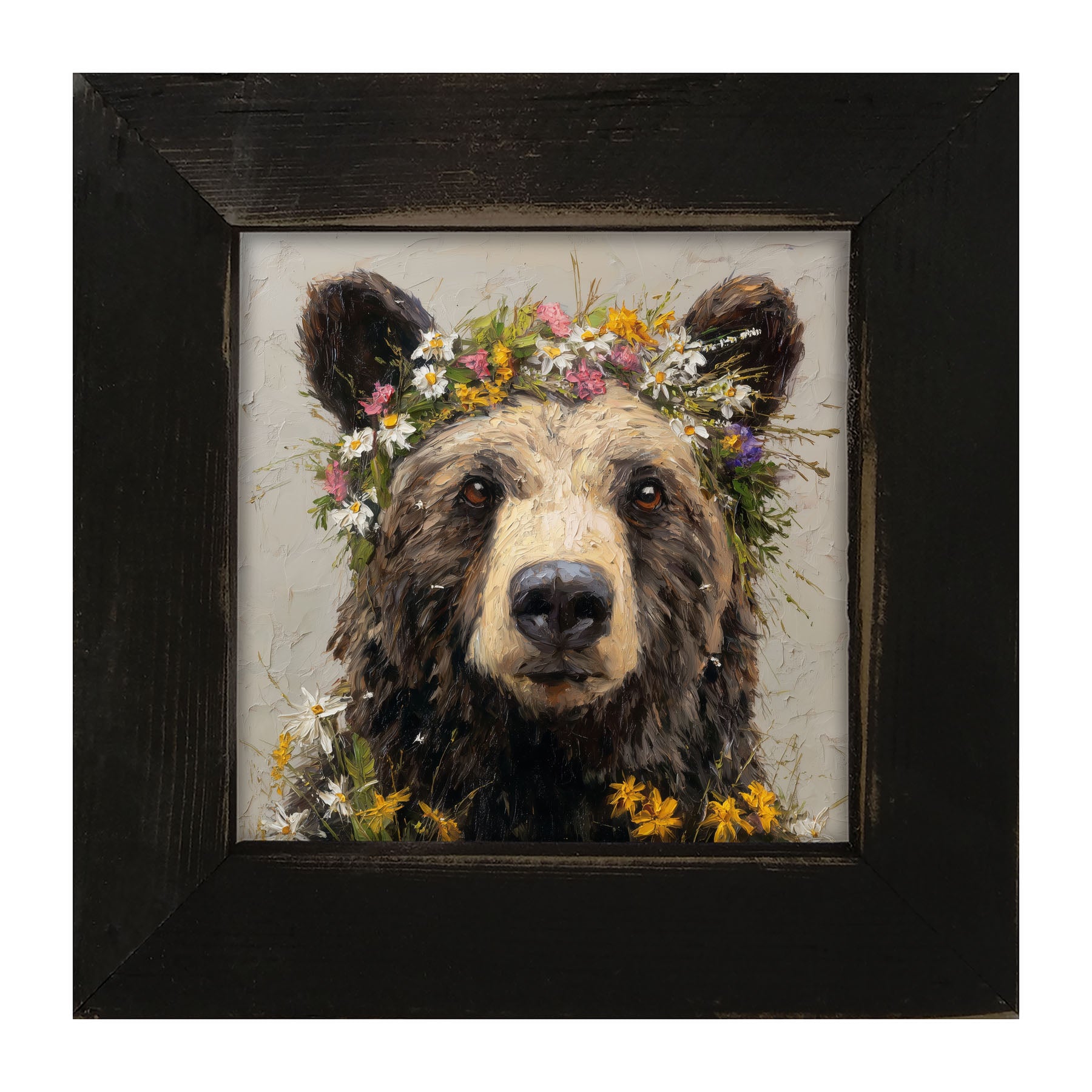 Spring Season Bear - Framed Art