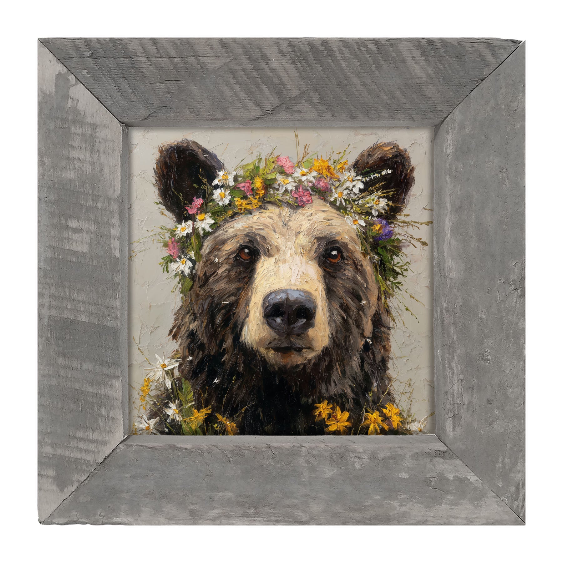 Spring Season Bear - Framed Art