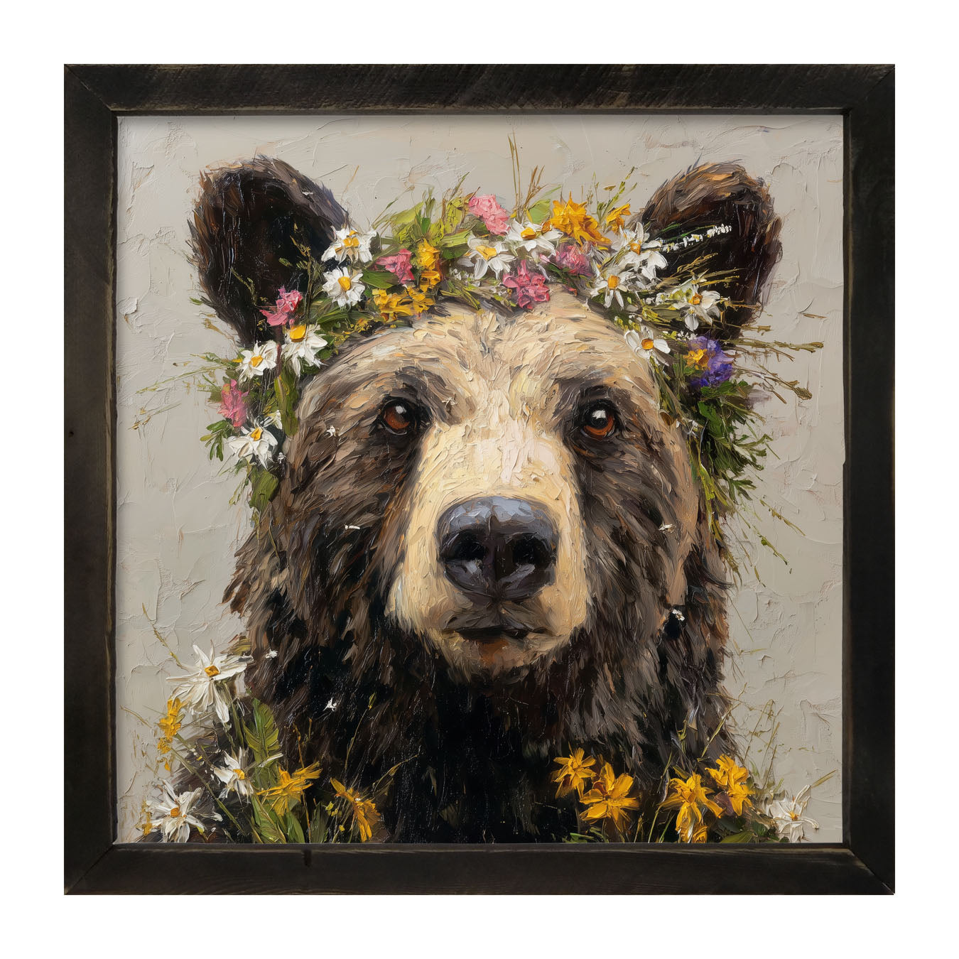 Spring Season Bear - Framed Art