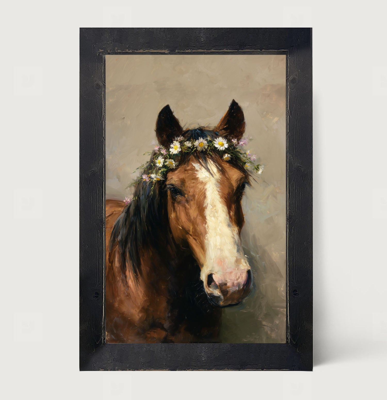 Horse with Flowery Mane