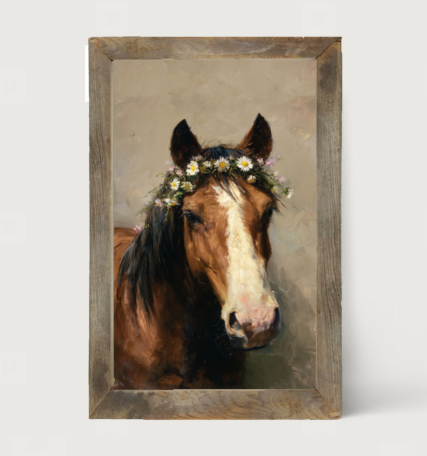 Horse with Flowery Mane