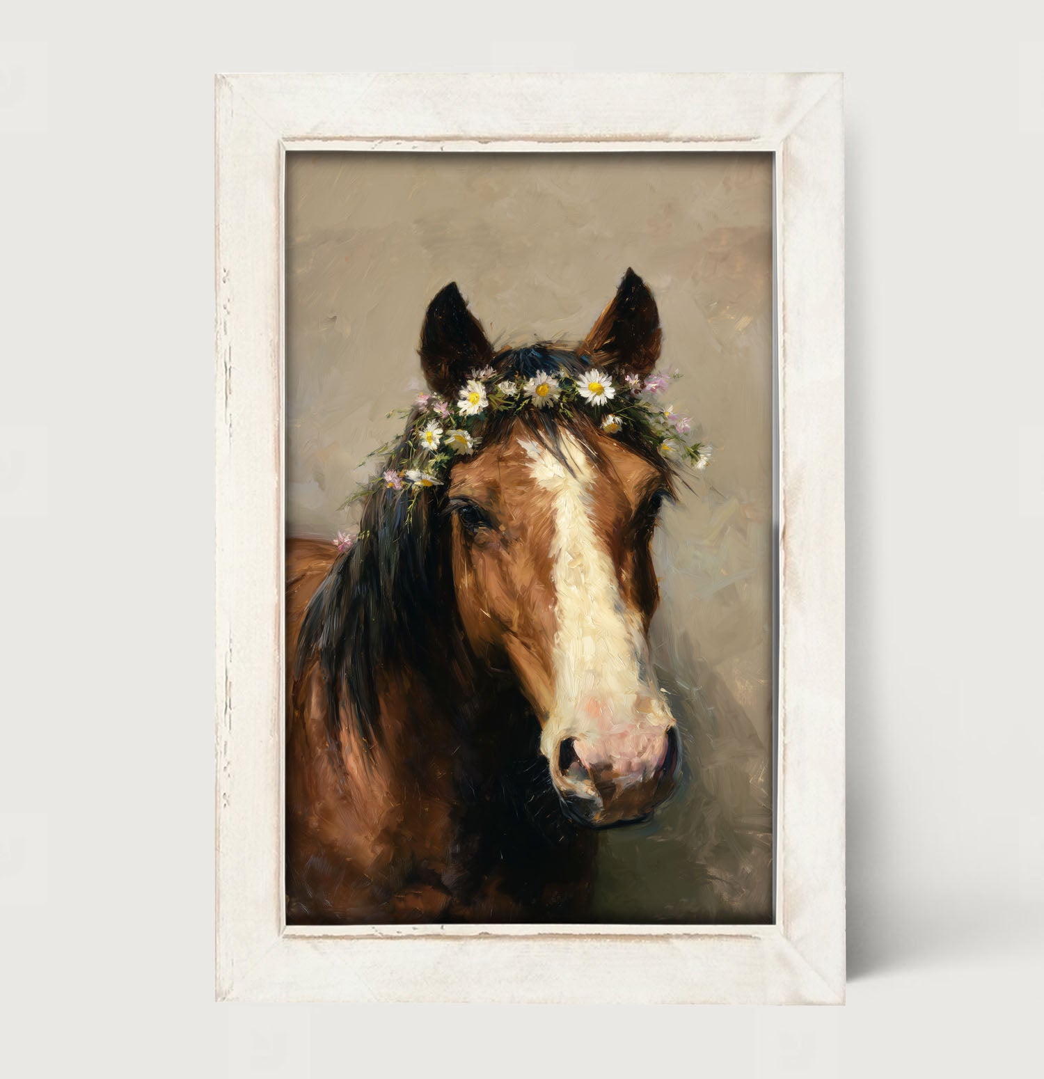 Horse with Flowery Mane