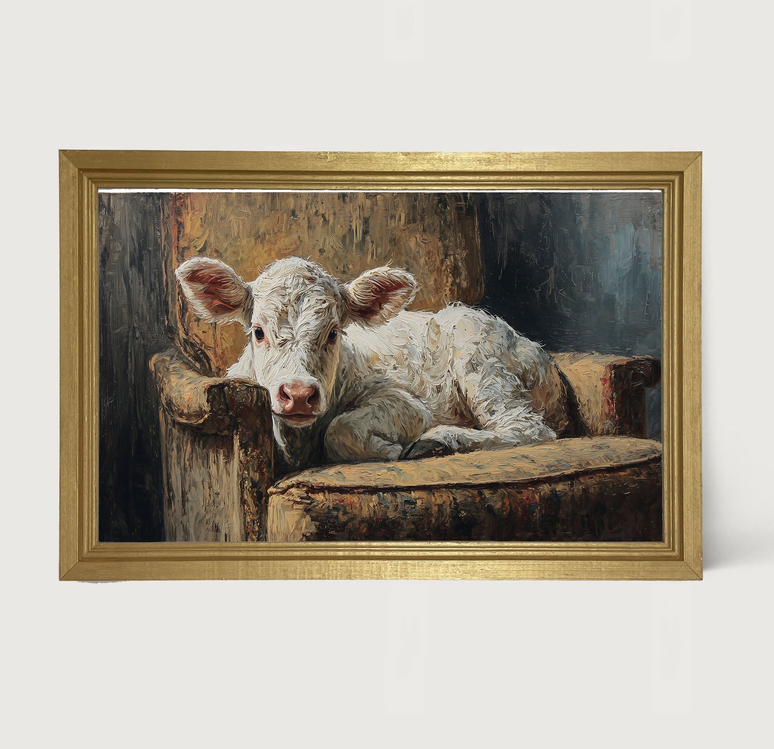 Armchair with White Calf