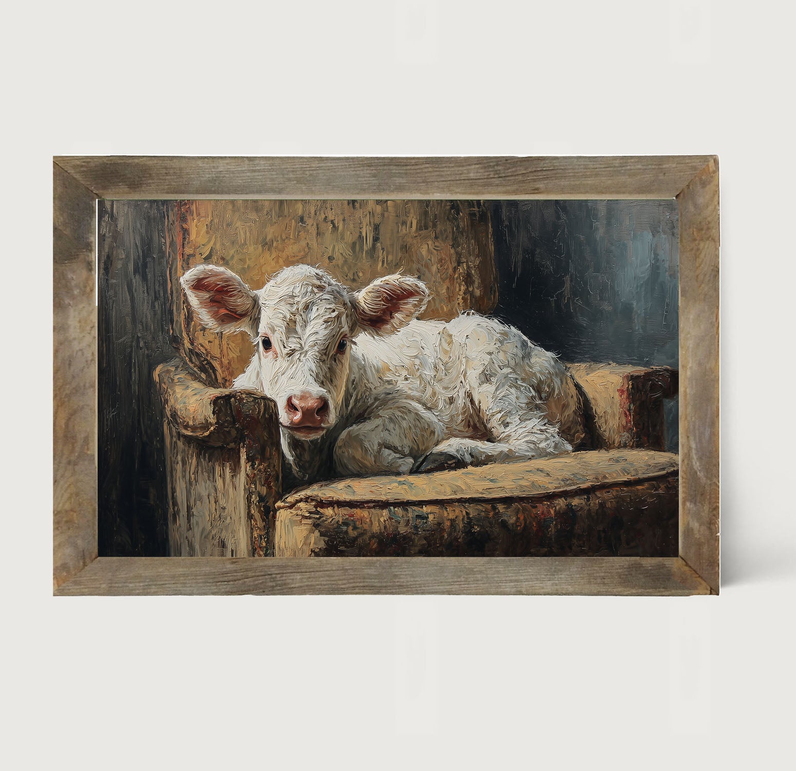 Armchair with White Calf