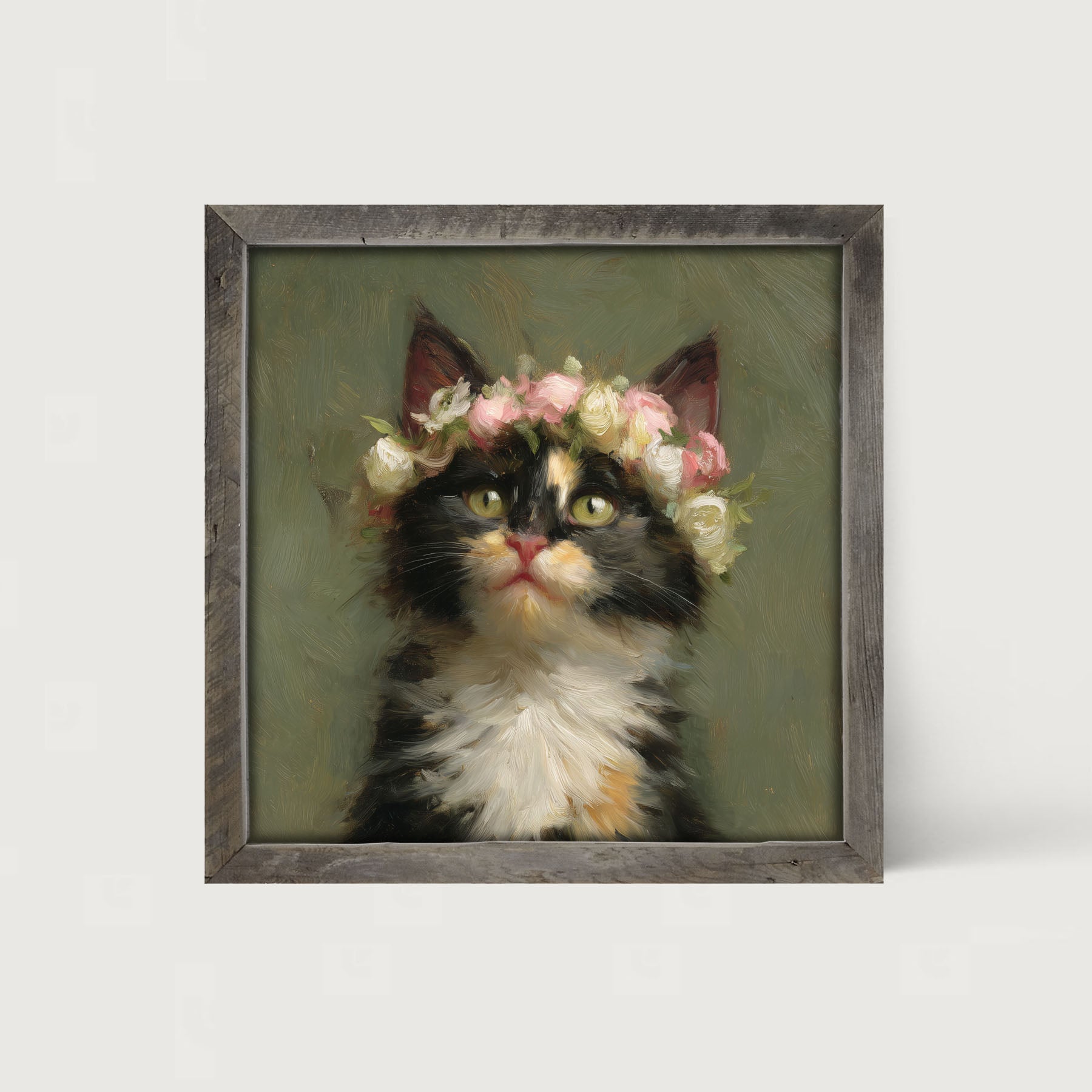 Spring Season Calico Cat