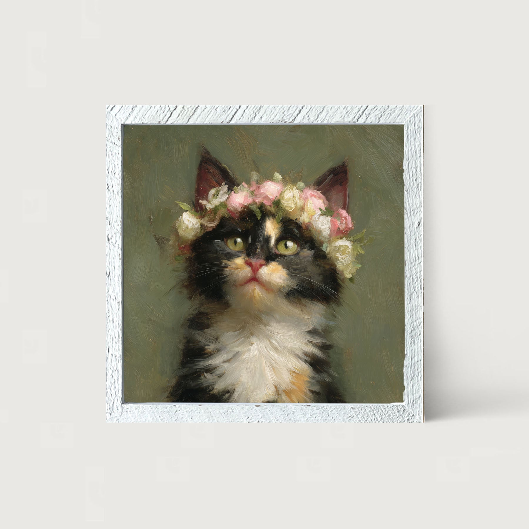 Spring Season Calico Cat