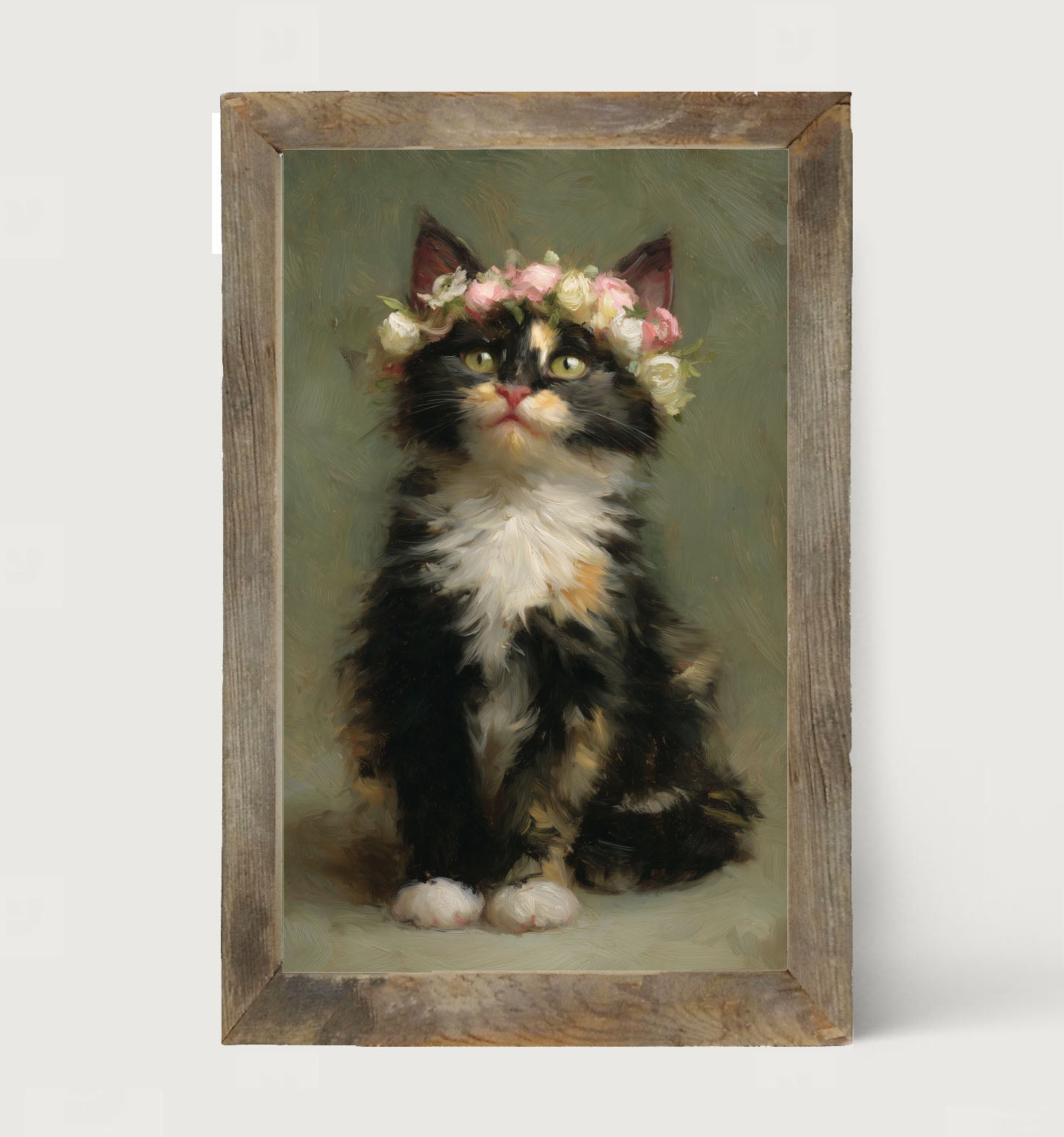 Spring Season Calico Cat