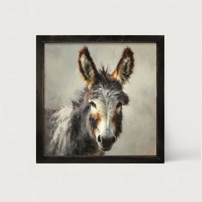 Farm Life Portrait - Donkey Close-up