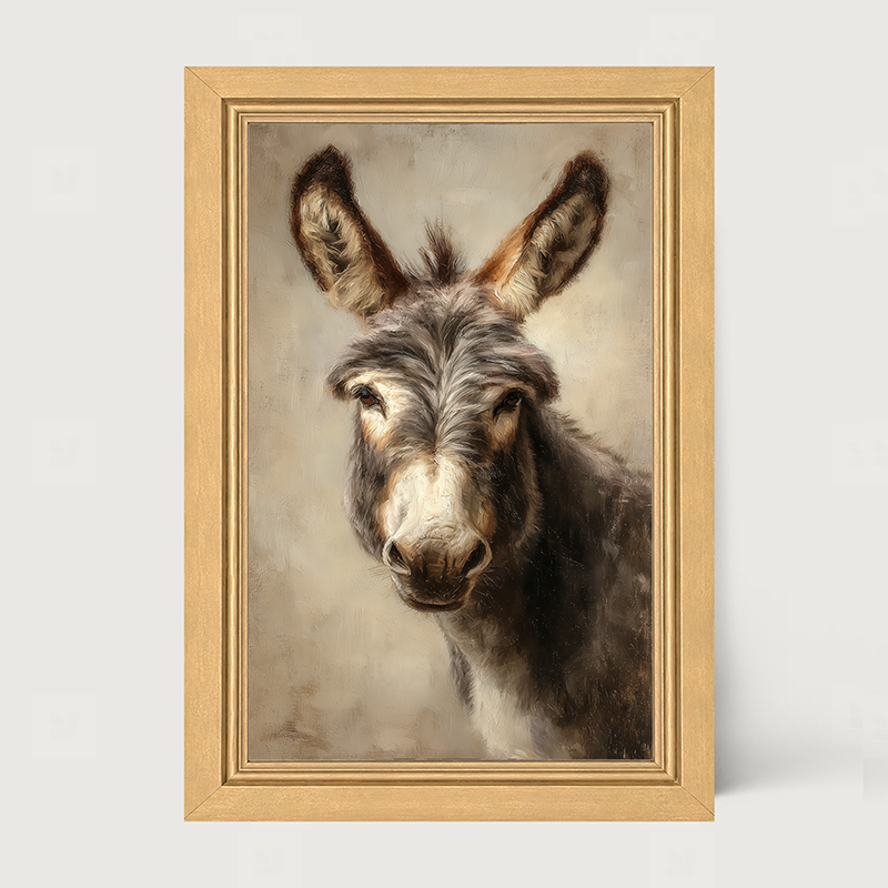 Farm Life Portrait - Donkey