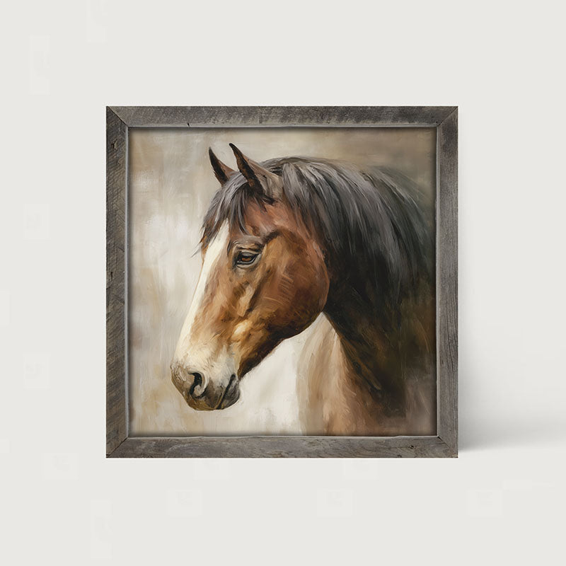 Farm Life Portrait - Chestnut Horse