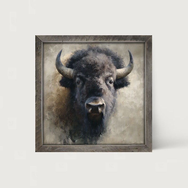 Farm Life Portrait - Black Buffalo