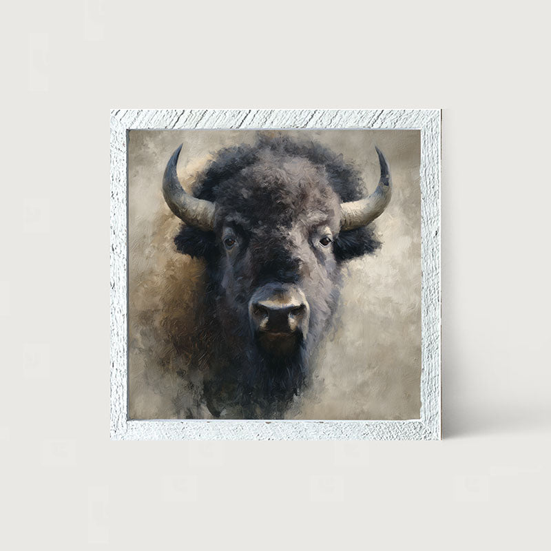 Farm Life Portrait - Black Buffalo