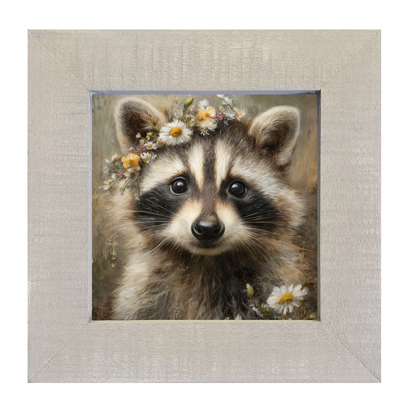 Spring Season Raccoon - Framed Art
