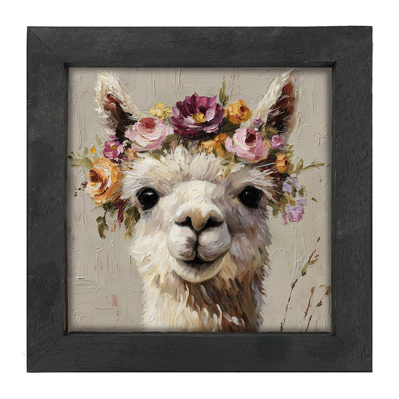 Spring Season Alpaca - Framed Art