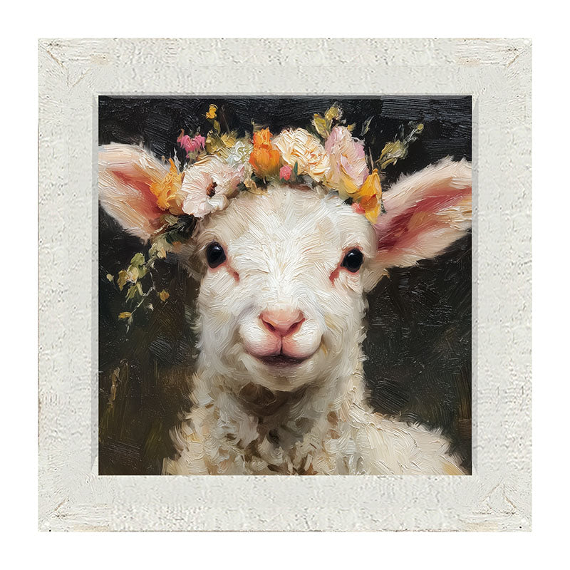 Spring Season Lamb - Framed Art