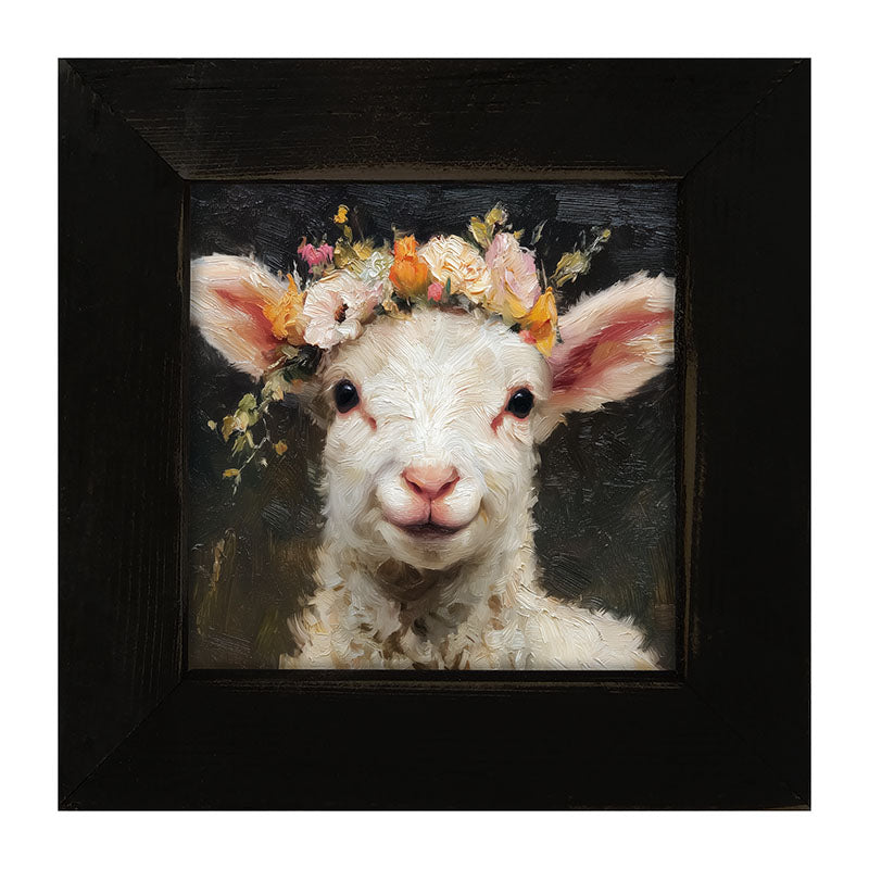 Spring Season Lamb - Framed Art