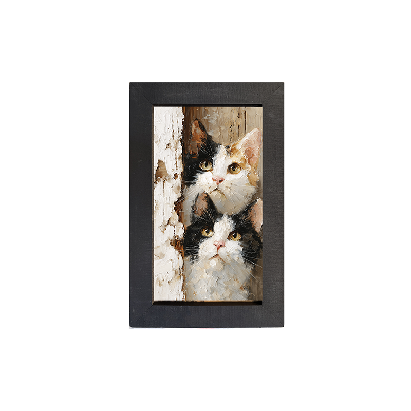 Animal Buddies - Curious Kittens - Framed Art