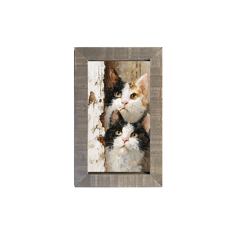 Animal Buddies - Curious Kittens - Framed Art