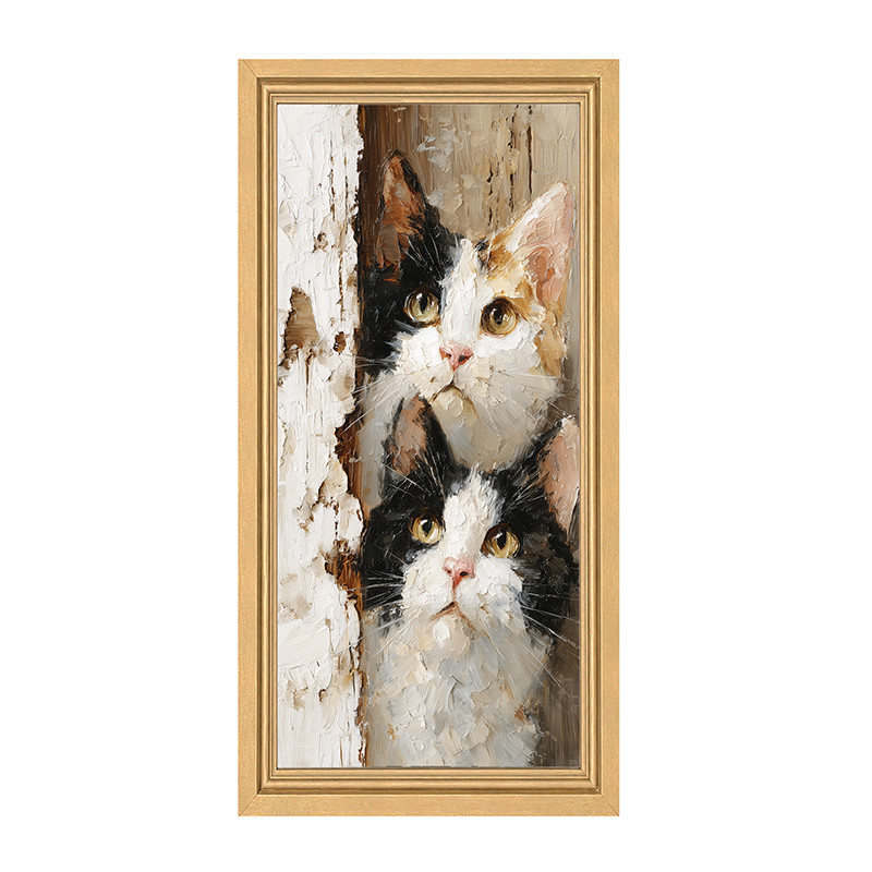 Animal Buddies - Curious Kittens - Framed Art