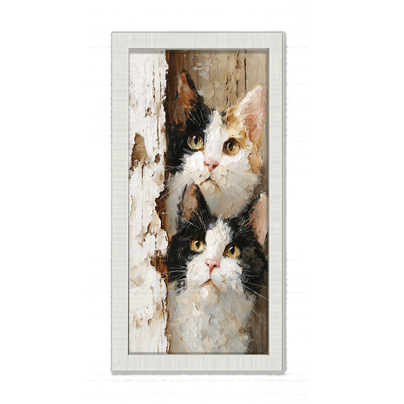 Animal Buddies - Curious Kittens - Framed Art