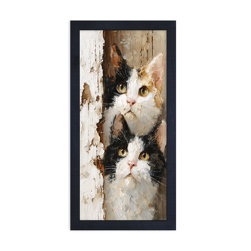 Animal Buddies - Curious Kittens - Framed Art