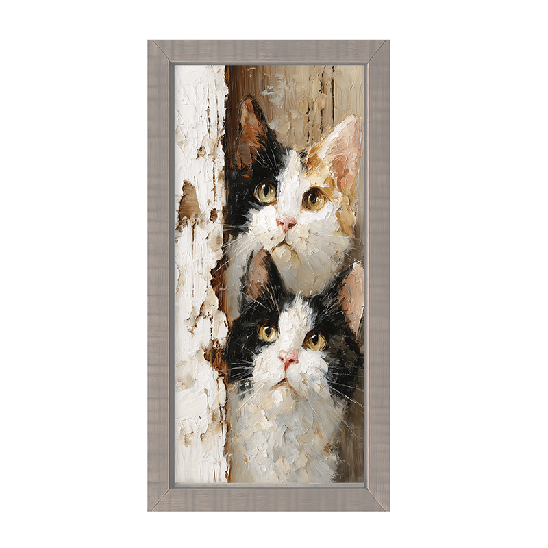 Animal Buddies - Curious Kittens - Framed Art