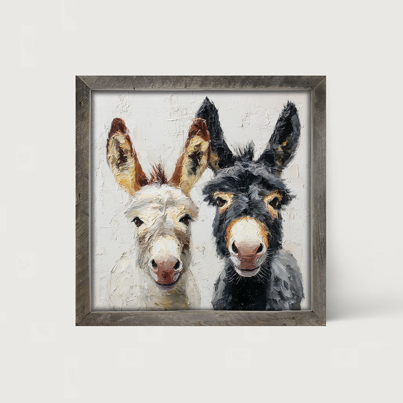 Animal Buddies - Posing Donkeys