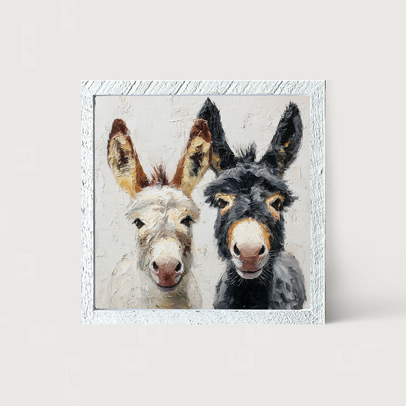 Animal Buddies - Posing Donkeys