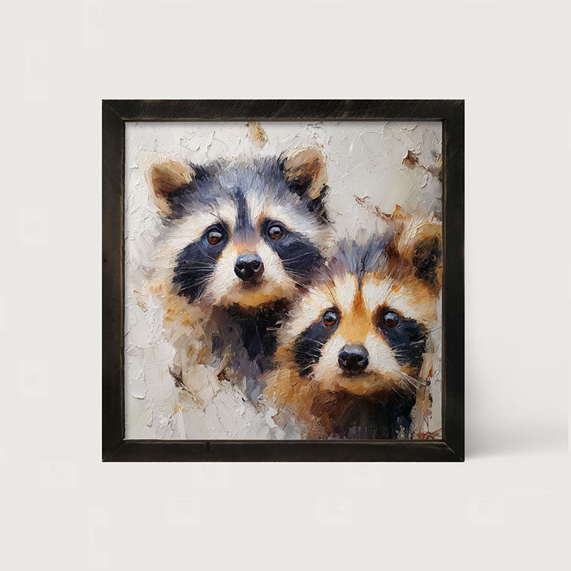 Animal Buddies - Posing Raccoons