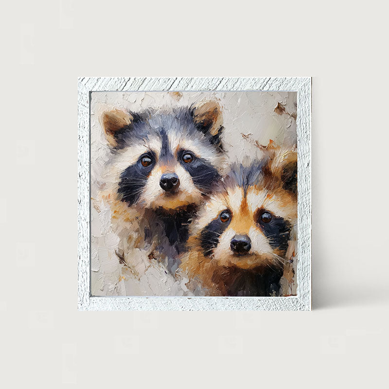 Animal Buddies - Posing Raccoons
