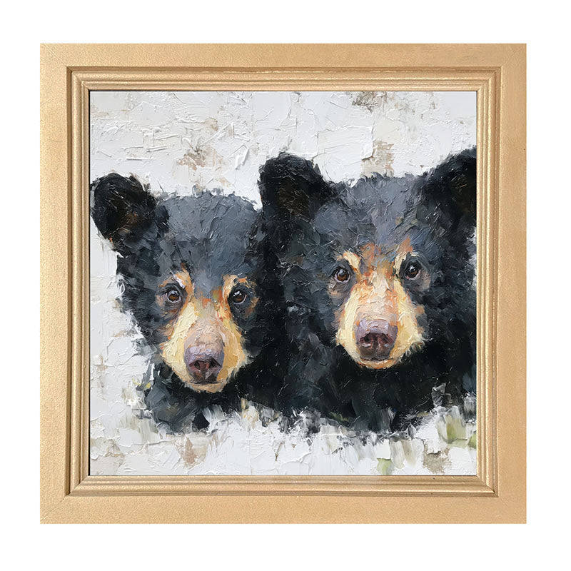 Animal Buddies - Posing Bears - Framed Art