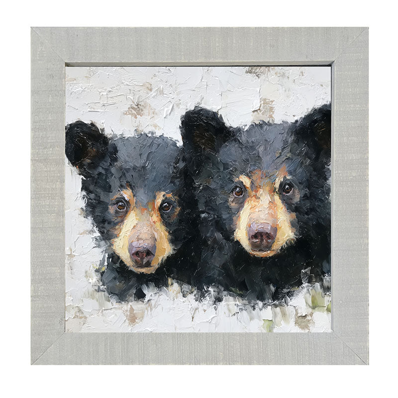 Animal Buddies - Posing Bears - Framed Art
