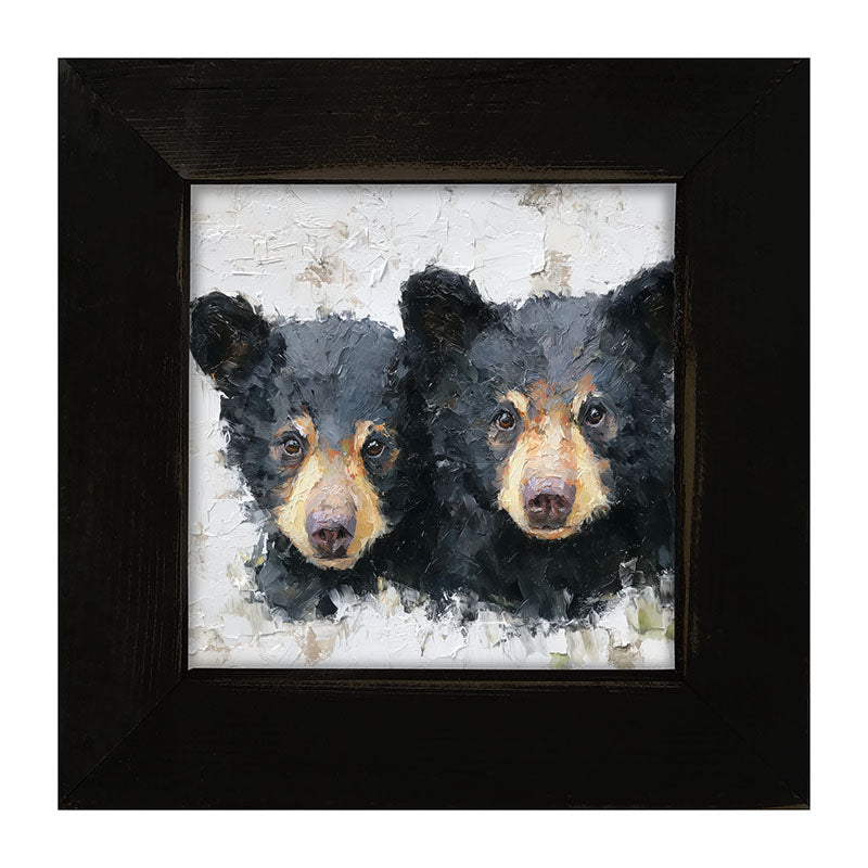 Animal Buddies - Posing Bears - Framed Art