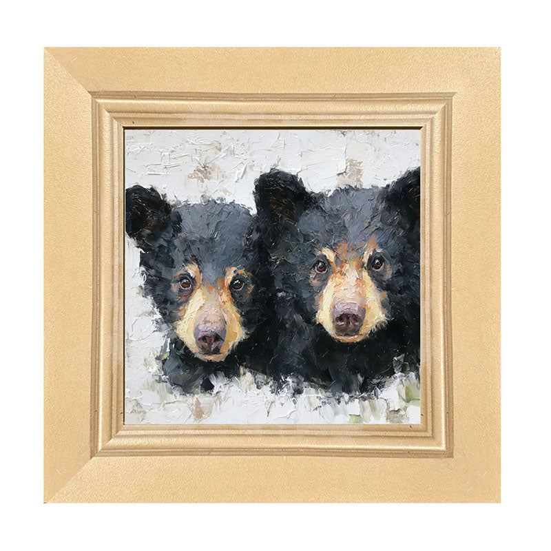 Animal Buddies - Posing Bears - Framed Art