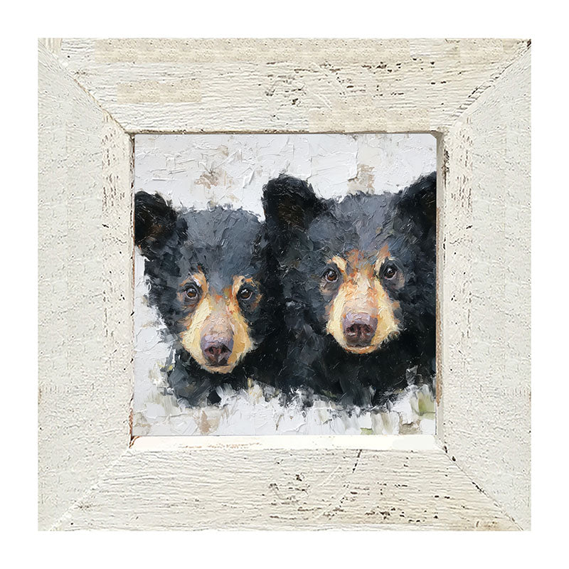 Animal Buddies - Posing Bears - Framed Art