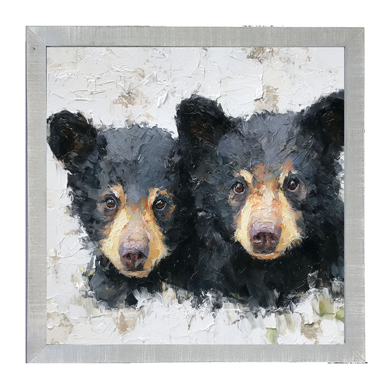 Animal Buddies - Posing Bears - Framed Art