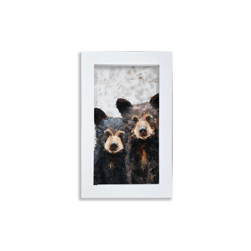 Animal Buddies - Curious Bears - Framed Art