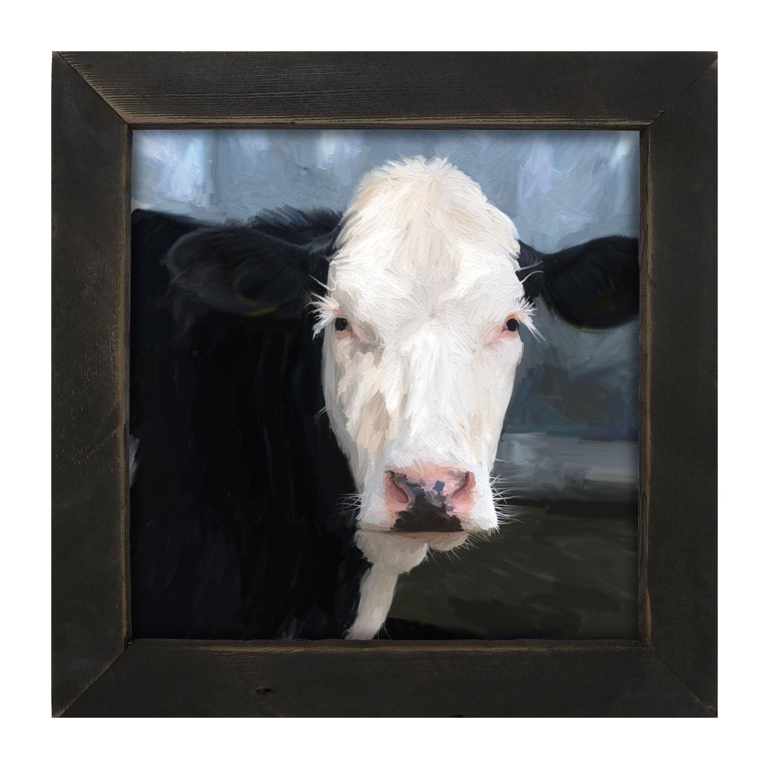 Holstein cow portrait - Framed art