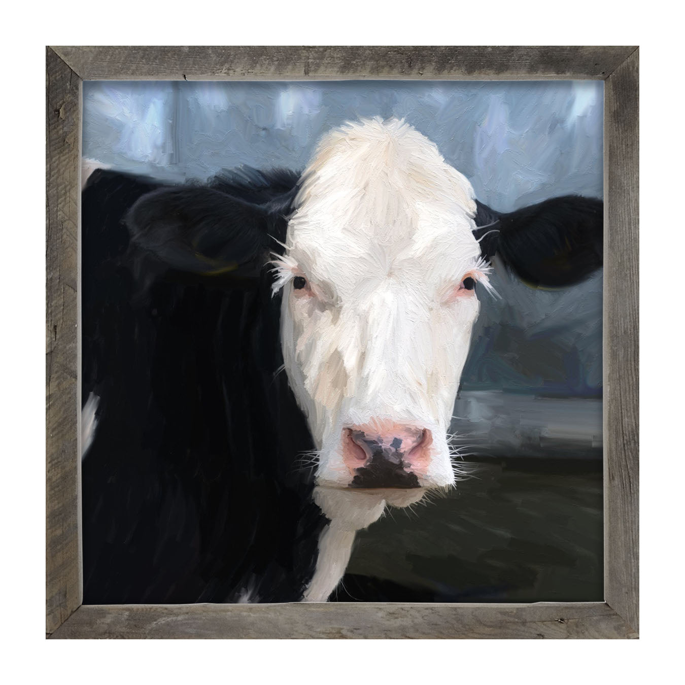 Holstein cow portrait - Framed art