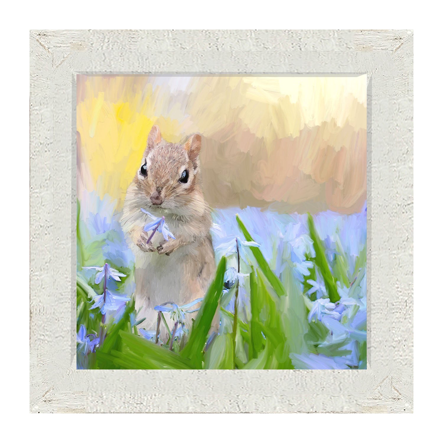 Chipmunk in The Spring - Framed art