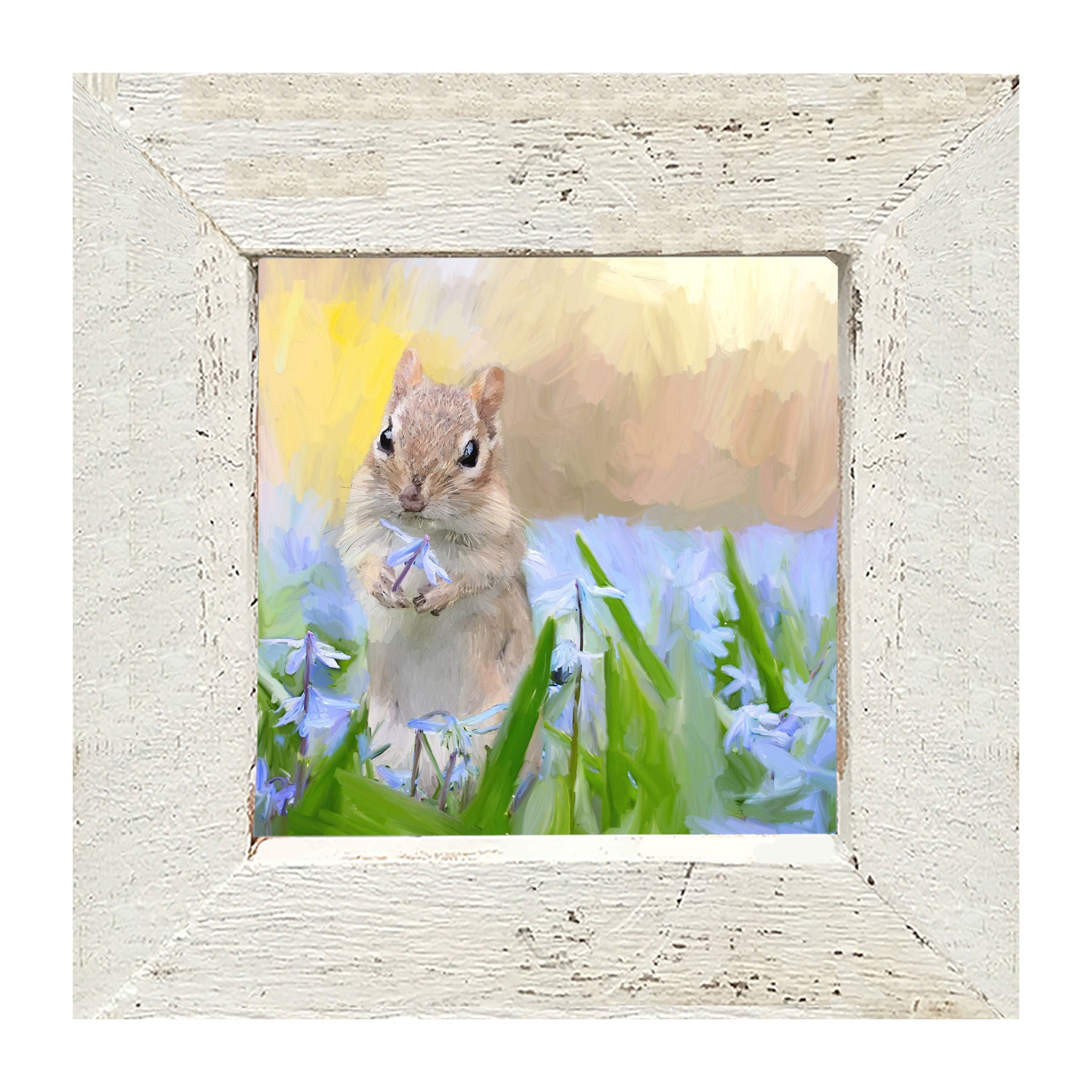 Chipmunk in The Spring - Framed art