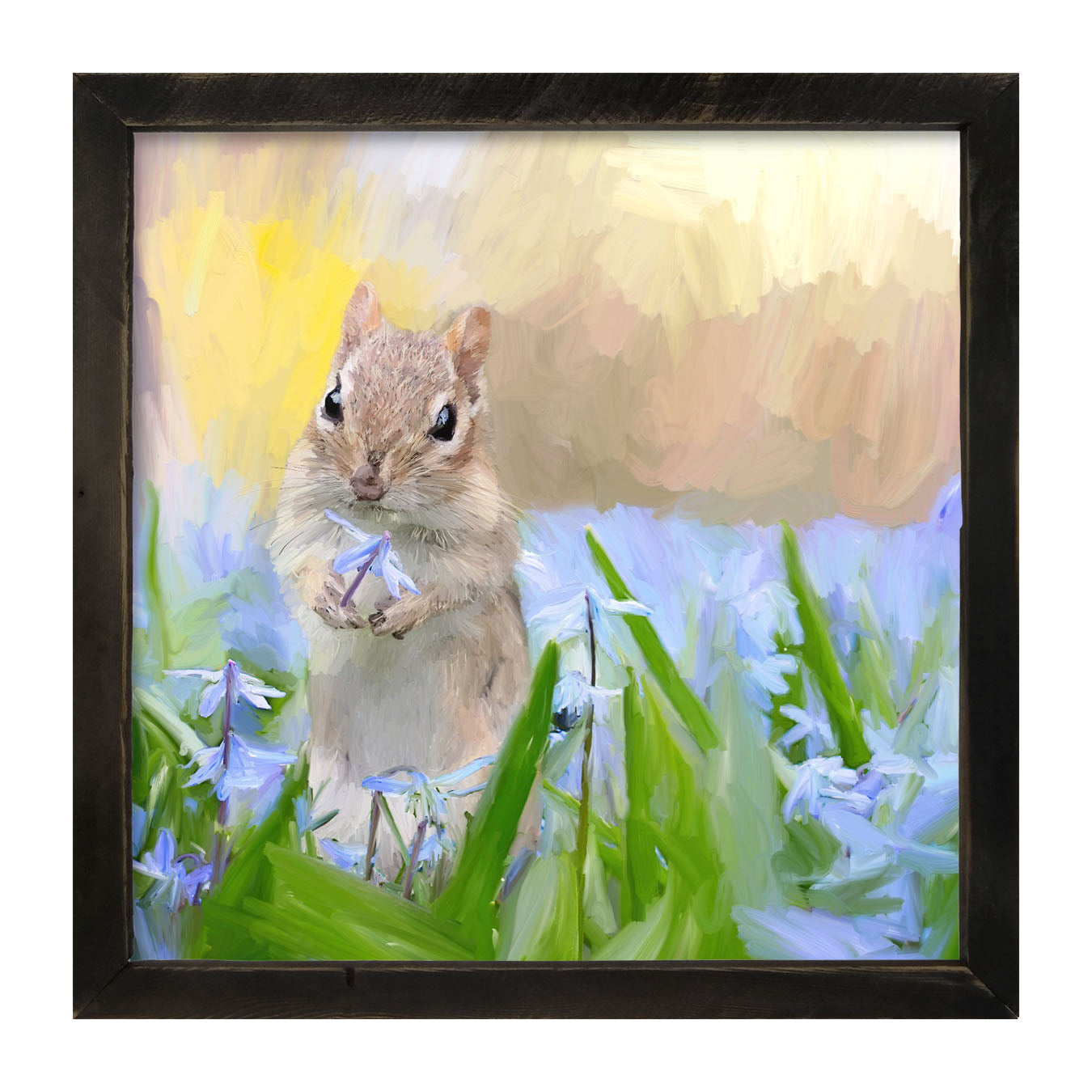 Chipmunk in The Spring - Framed art