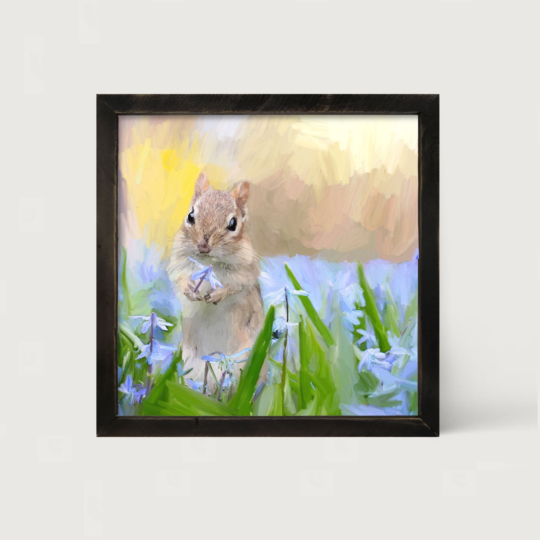 Chipmunk in The Spring - Framed art