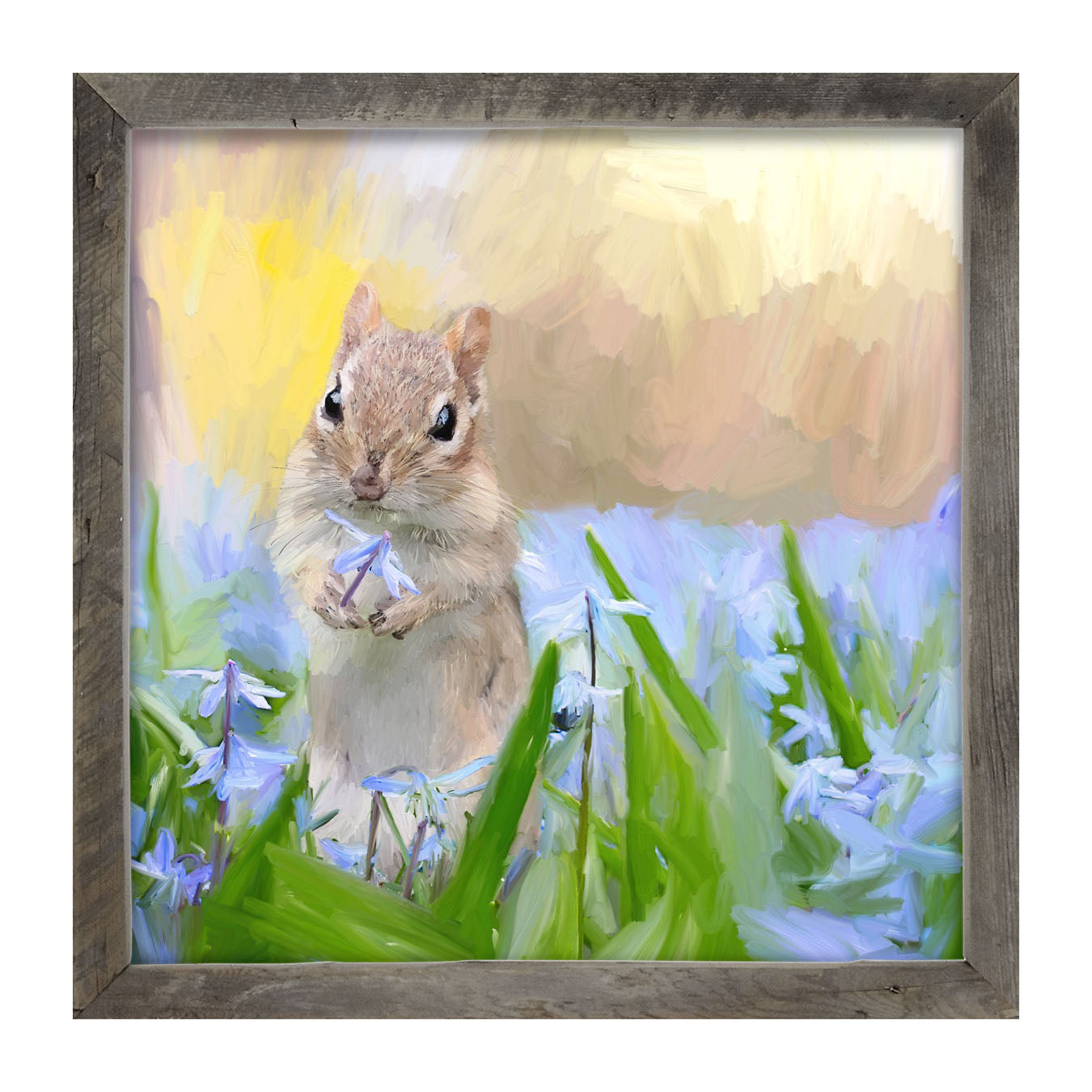 Chipmunk in The Spring - Framed art