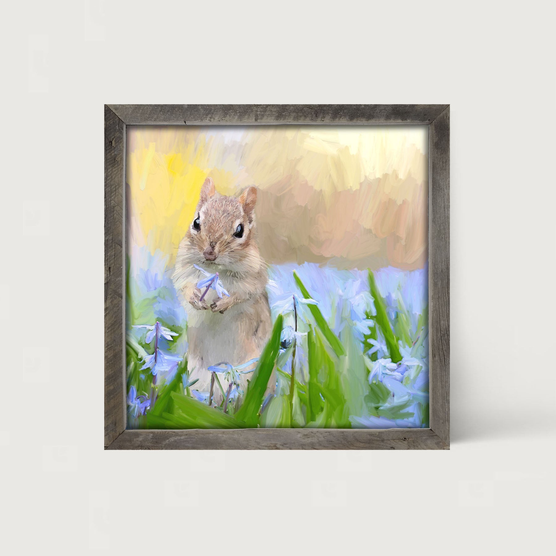 Chipmunk in The Spring - Framed art