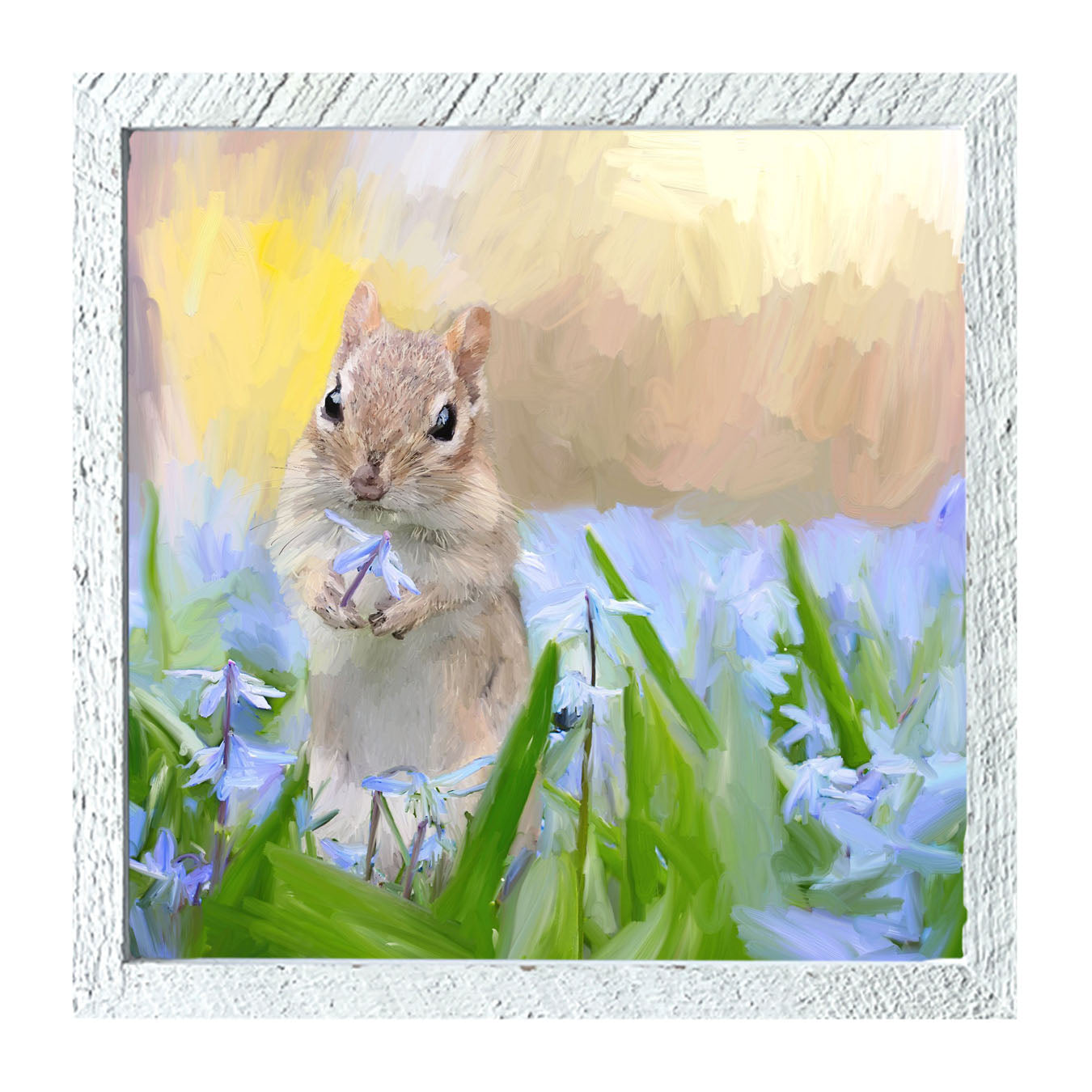 Chipmunk in The Spring - Framed art