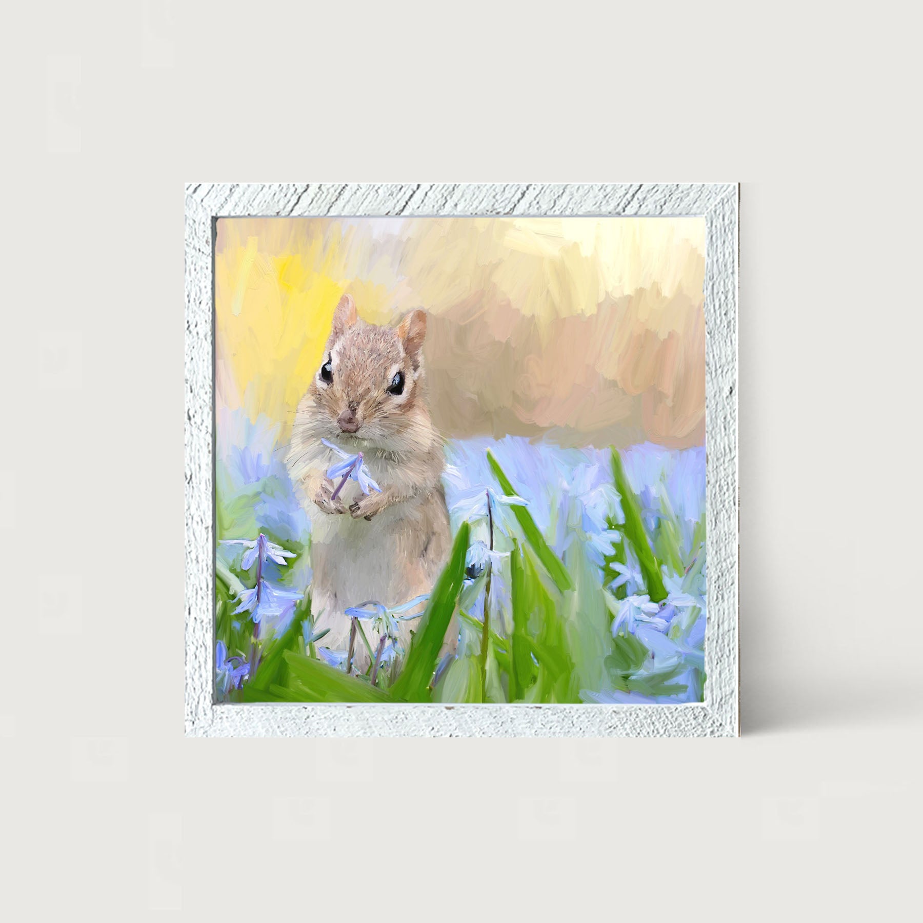 Chipmunk in The Spring - Framed art