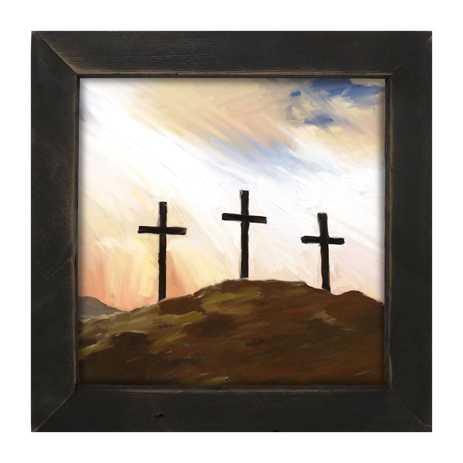 Crosses on a Hill - Framed art