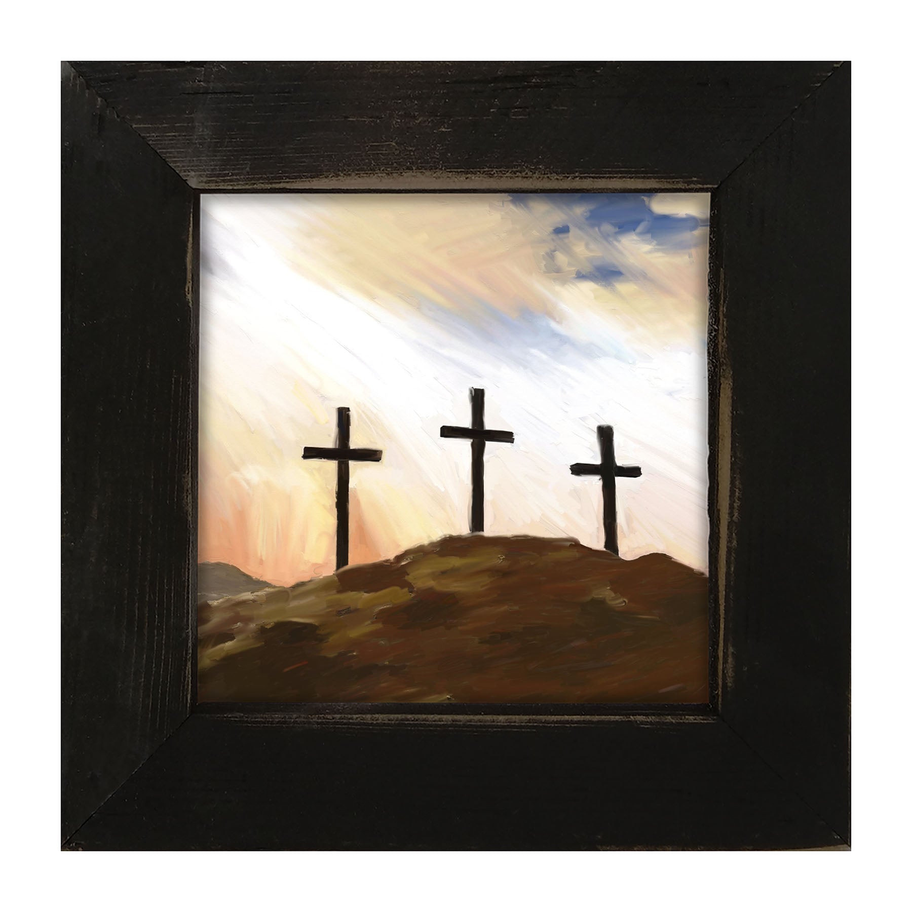 Crosses on a Hill - Framed art